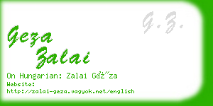 geza zalai business card